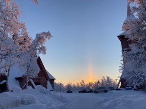 Sunrise in Swedish Lapland