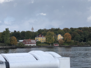 View of Stockholm from boat