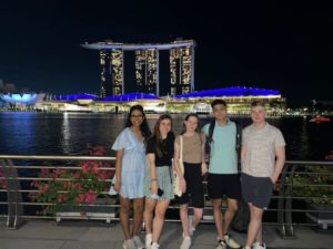 Five students in Singapore