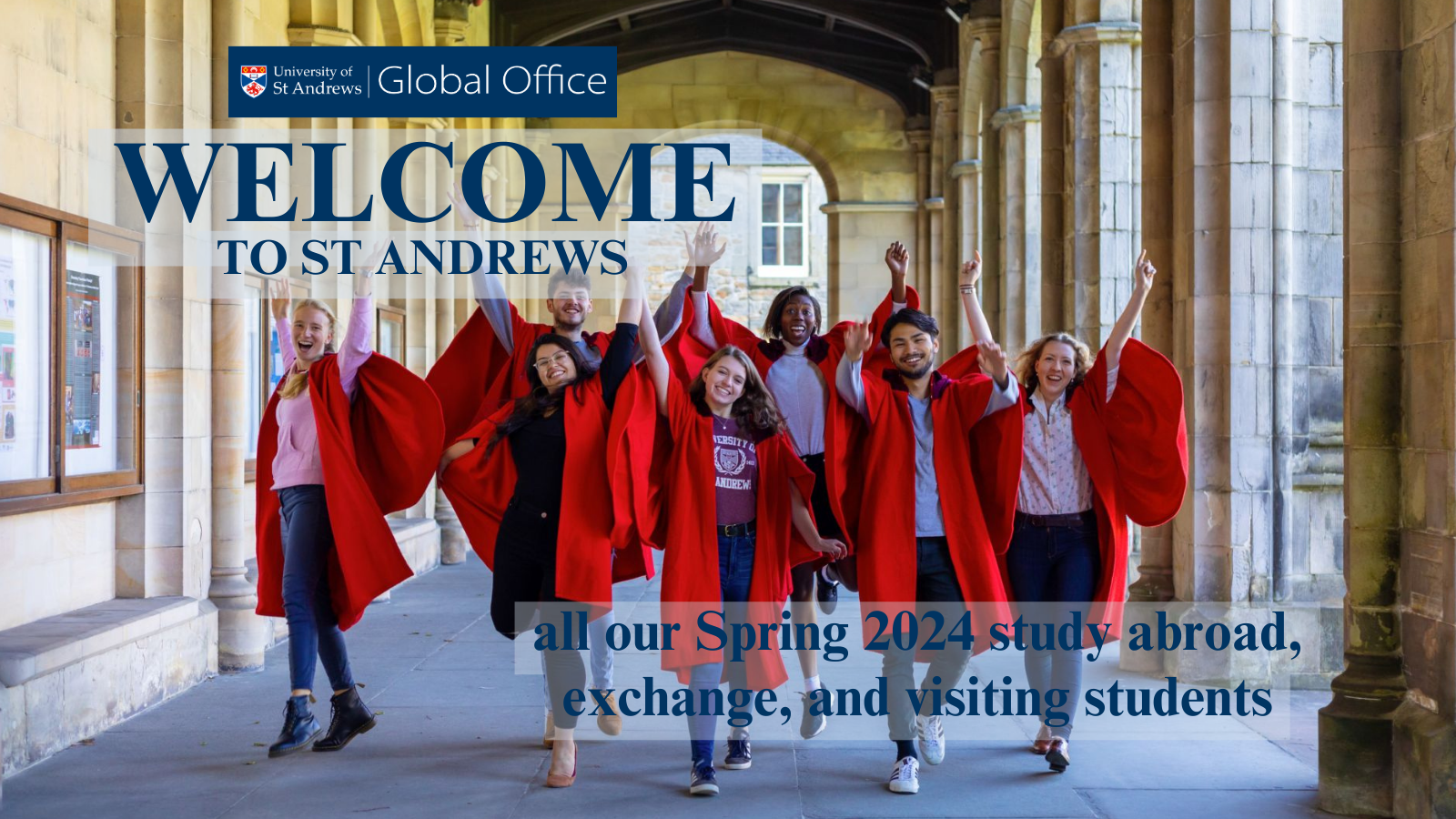 Welcome to St Andrews all our Spring 2024 study abroad, exchange, and visiting students.